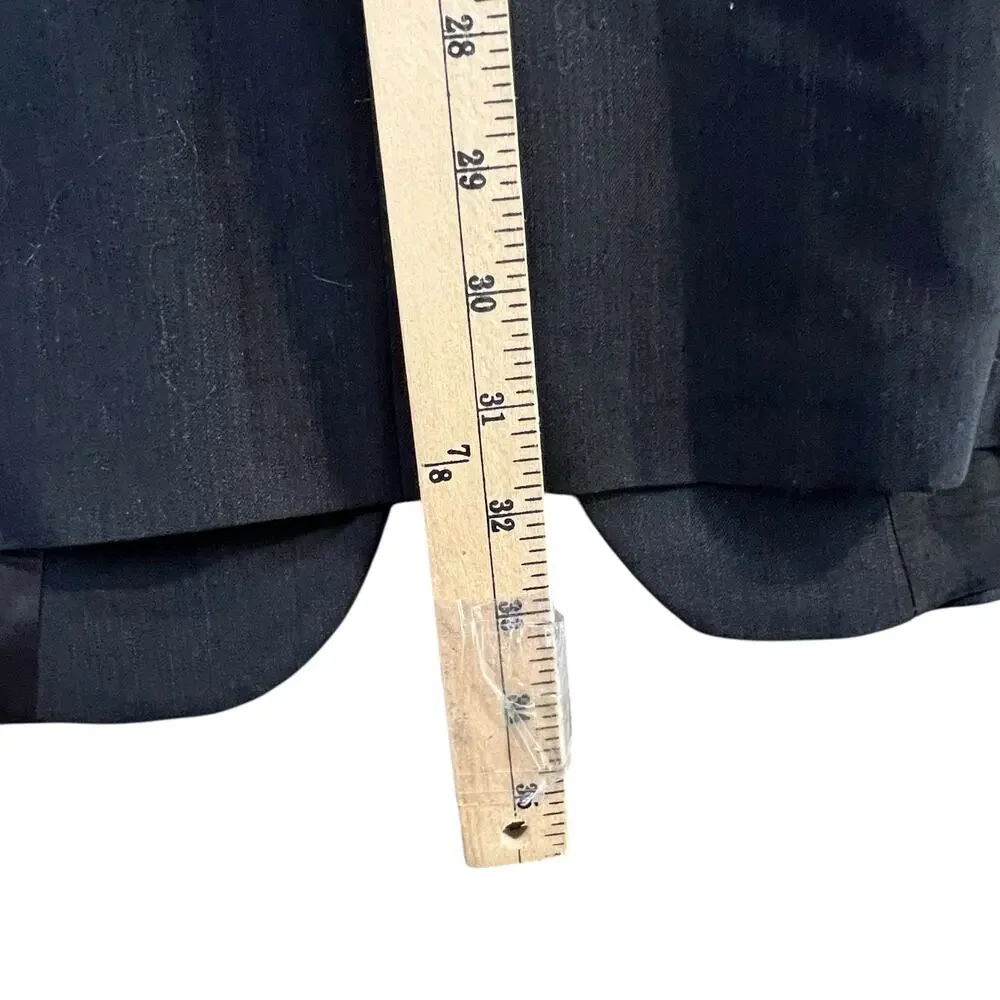 Pronto‎ Uomo Suit Jacket Mens 42L Black Wool Sport Coat Blazer Business Classic